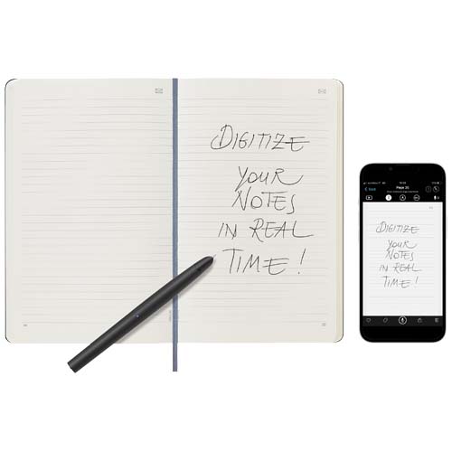 Moleskine Large Smart Notizbuch – liniert, blau