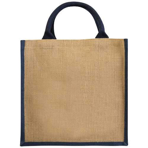 Chennai Jute Tragetasche 16L, natur, navy