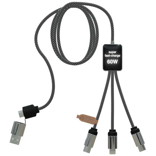 SCX.design C33 60W Typ C Ladekabel mit doppeltem Leuchtlogo