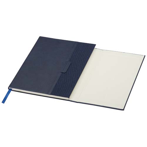 Alejandra A5 Hardcover Notizbuch aus recyceltem Leder, Ozeanblau