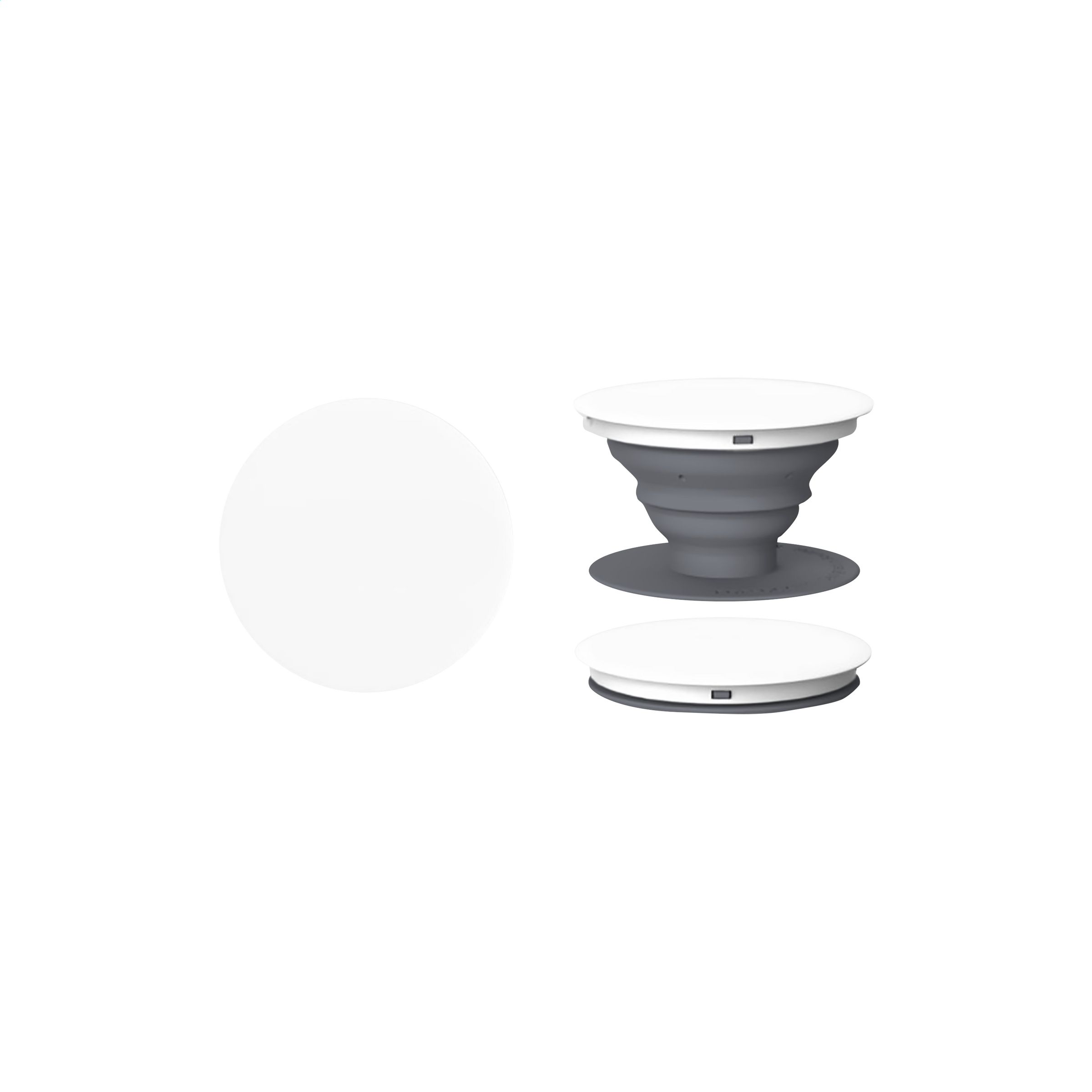 PopSockets® Handyhalter, Grau/Weiβ