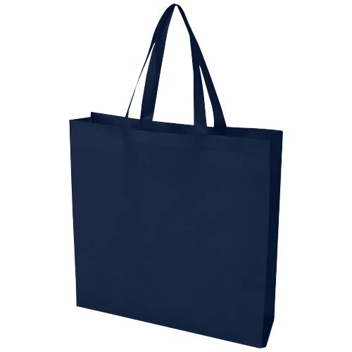 EcoSeal GRS-recycelte Nonwoven Tragetasche mit Zeitenfalten 12 L, navy