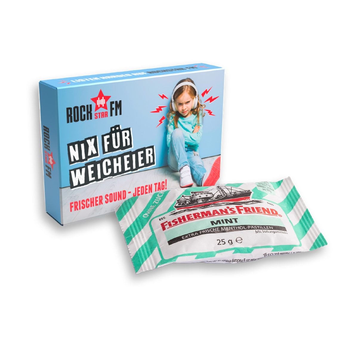 Fisherman's Friend in Werbekartonage | 25 g | 4c Euroskala