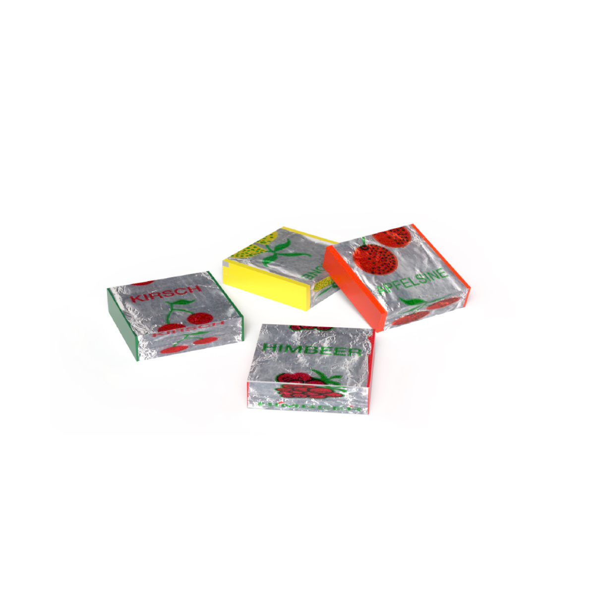 Fruchtkaramellen im Nostalgie Glas | 50 g | ohne Etikett