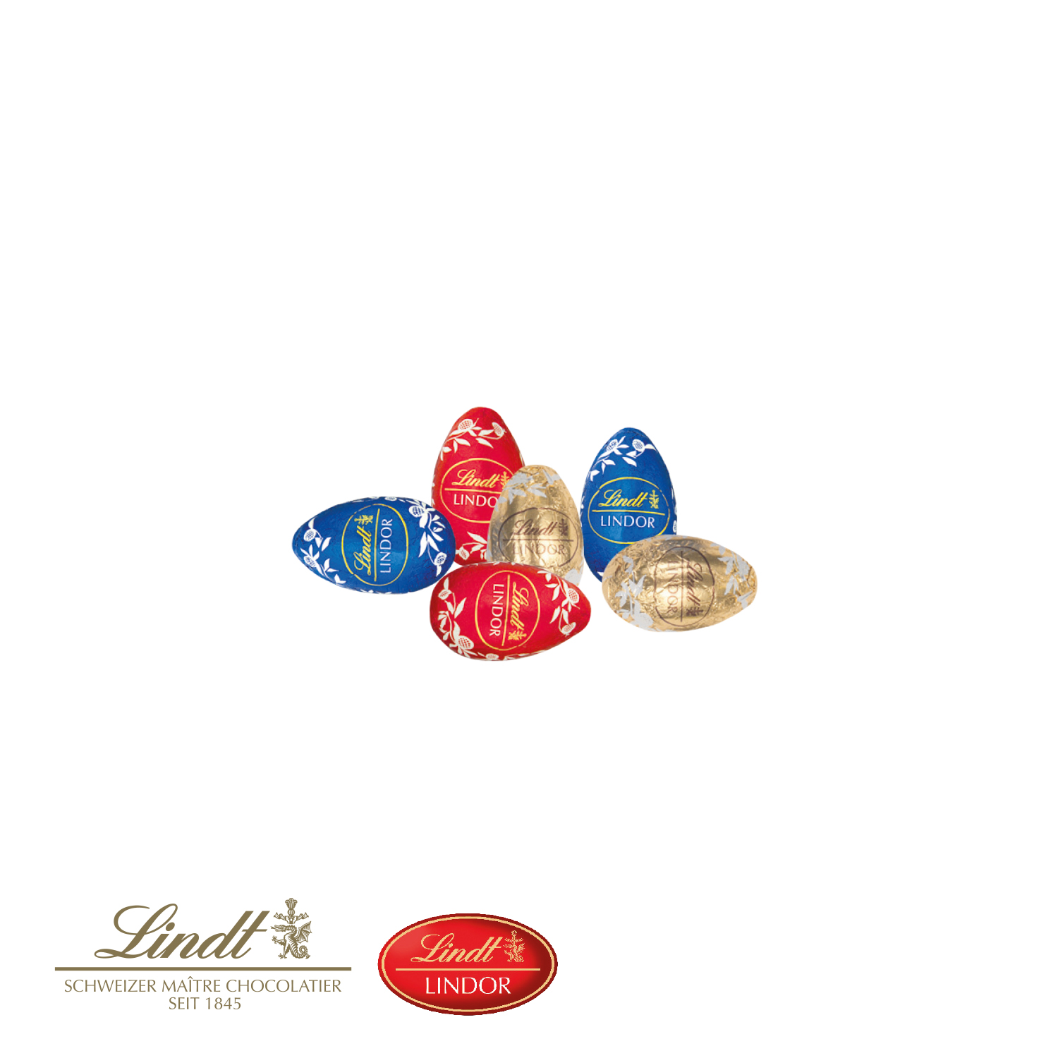 Eier Parade mit Lindt Schokolade