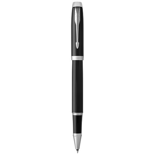 Parker IM Tintenroller (schwarze Mine), schwarz, chrom