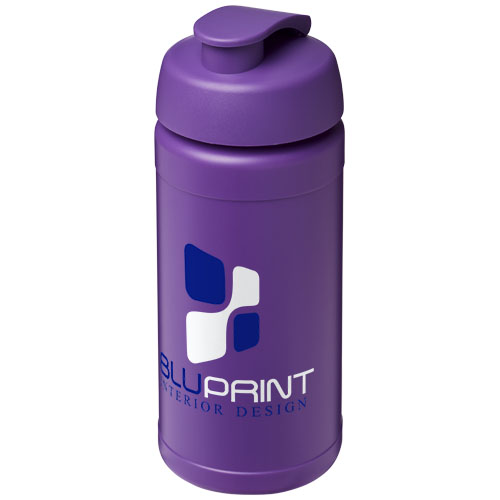 Baseline® Plus 500 ml Sportflasche mit Klappdeckel, lila