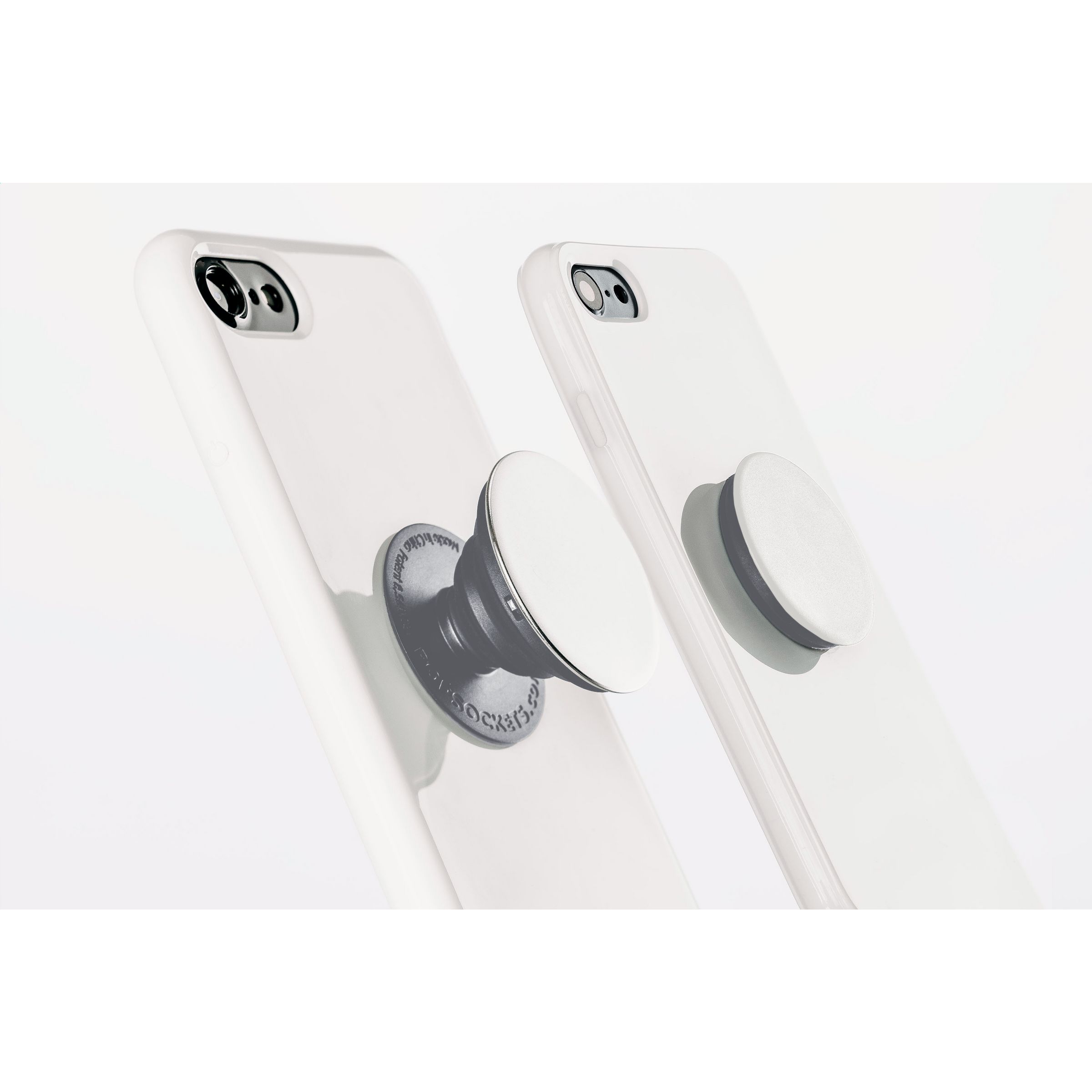 PopSockets® Handyhalter, Grau/Weiβ