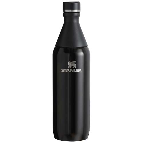 Stanley 600 ml All Day Slim Flasche, schwarz glänzend