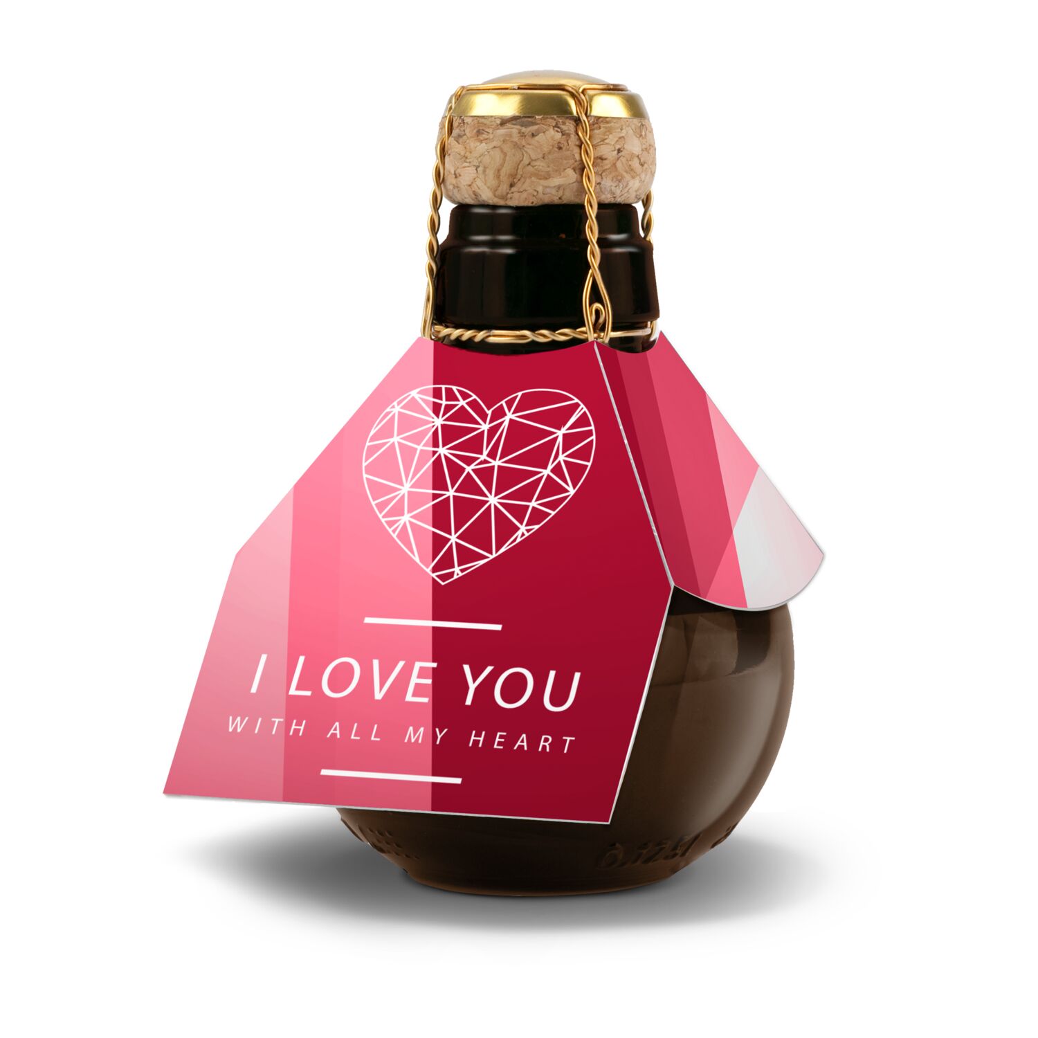 Kleinste Sektflasche der Welt I love u, 125 ml