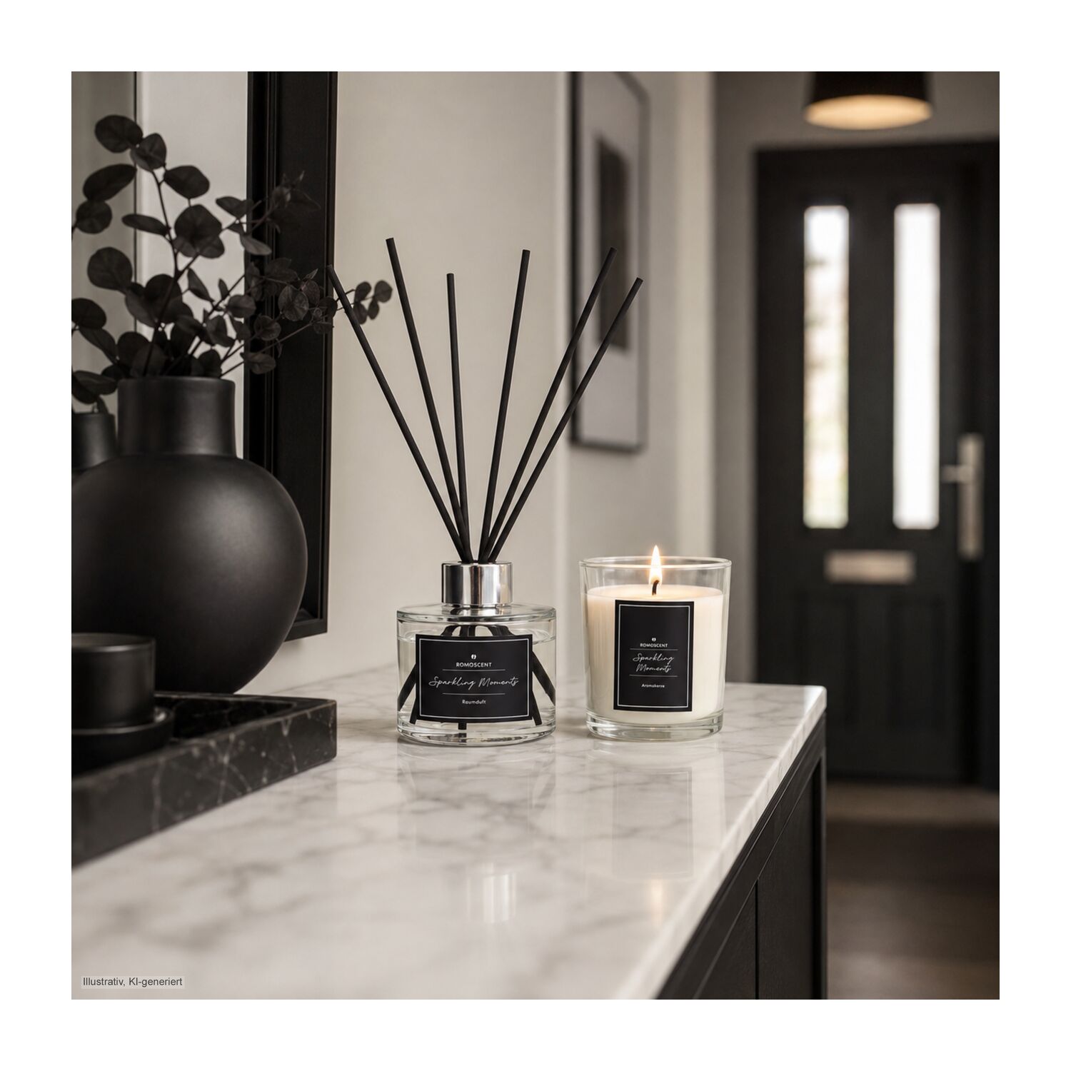 ROMOSCENT® Aroma-Set Sparkling Moments, Raumduft & Aromakerze