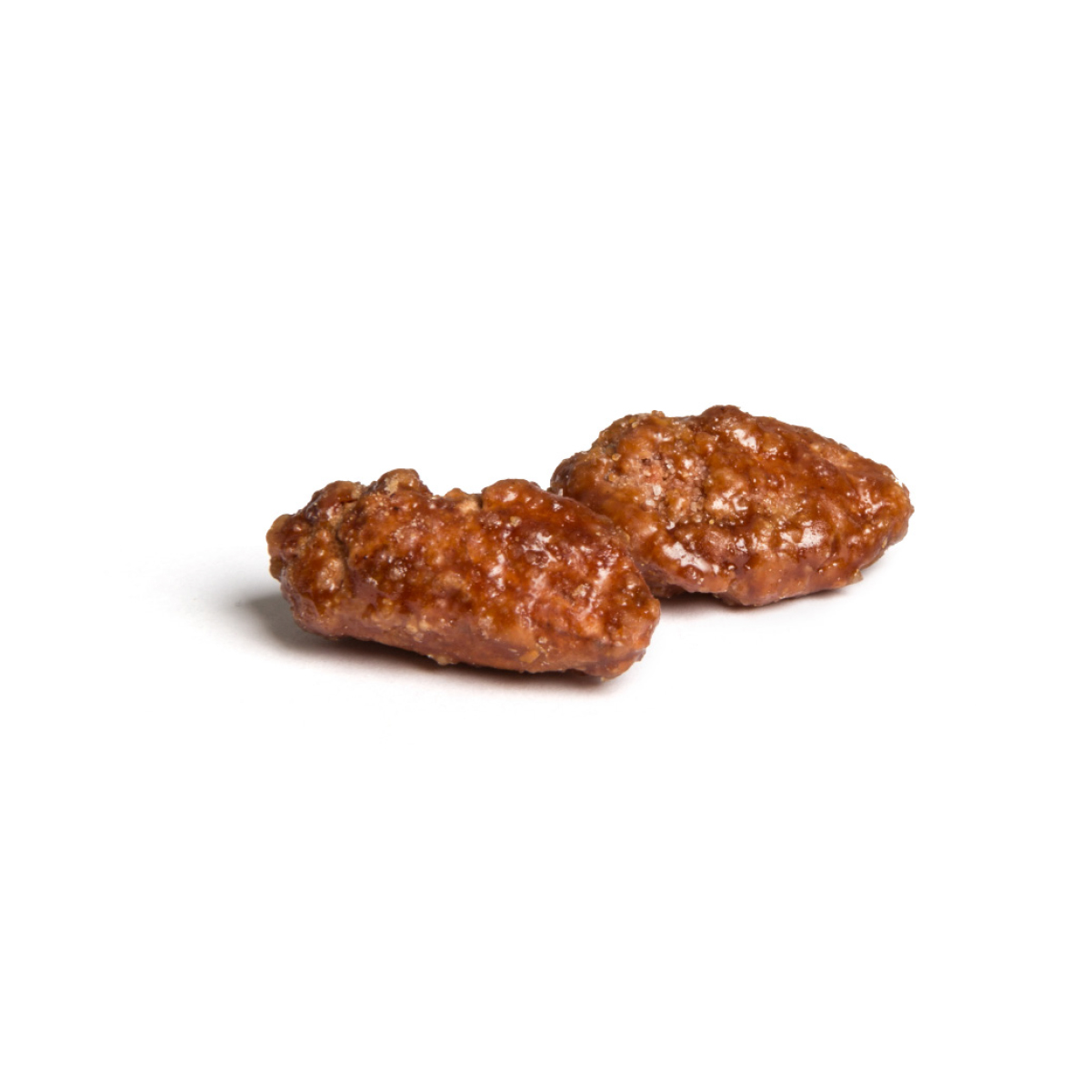 Gebrannte Mandeln im Werbetütchen | 10 g | Gebrannte Mandeln | weiße kompostierbare Folie | 4c Euroskala