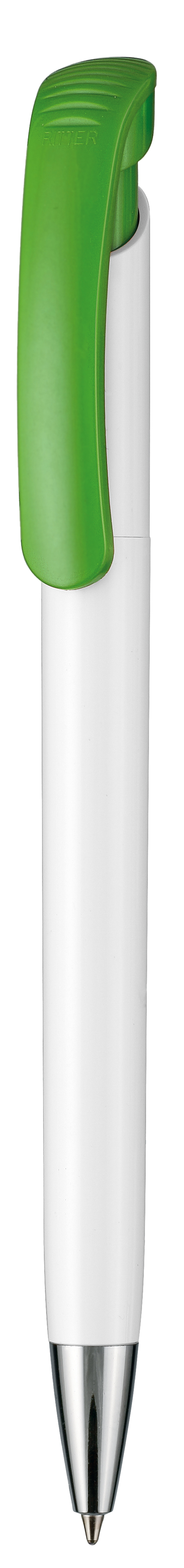 Kugelschreiber BONITA,weiss/Apfel-grün