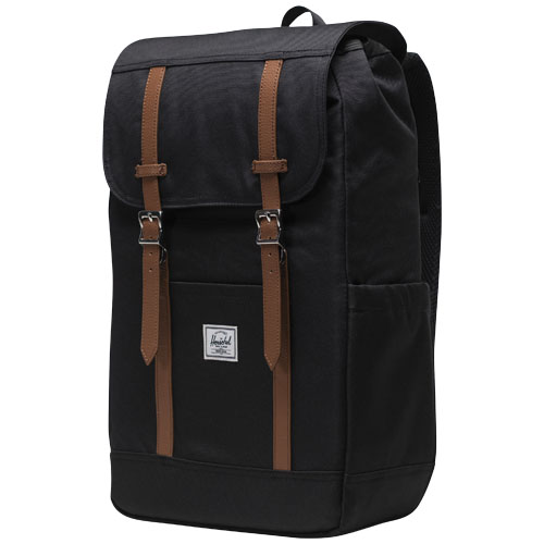 Herschel Retreat™ recycelter Laptop-Rucksack 23 L, schwarz
