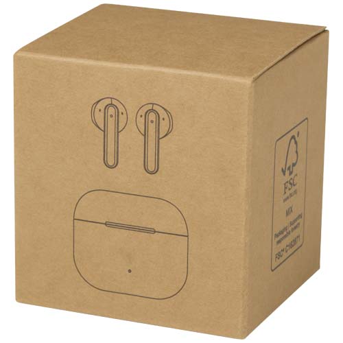 Altais True Wireless Bluetooth® Headset aus recyceltem Kunststoff, weiss