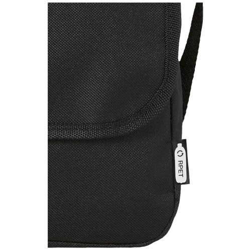 Retrend RPET Schultertasche 6L, schwarz