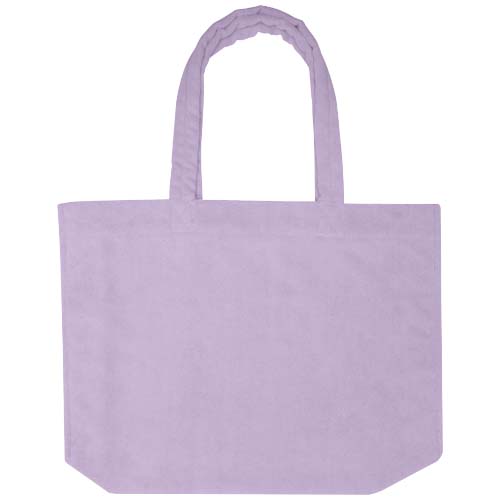 Siam GRS-recycelte Strandtragetasche aus Frottee 13 L, fliederfarben