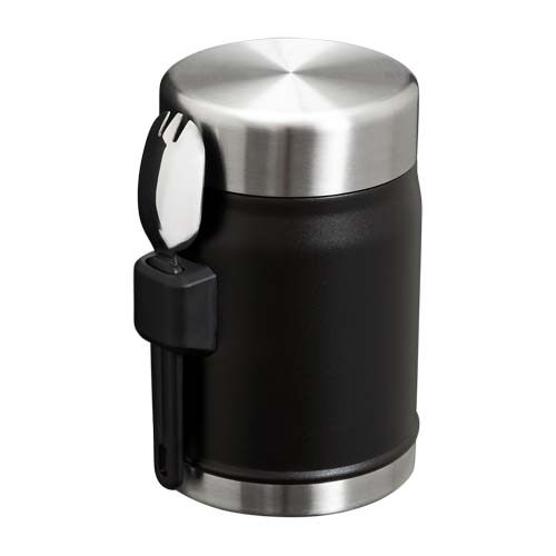 Stanley 400ml Legendary Food Jar Lunchpot mit Göffel, mattschwarz