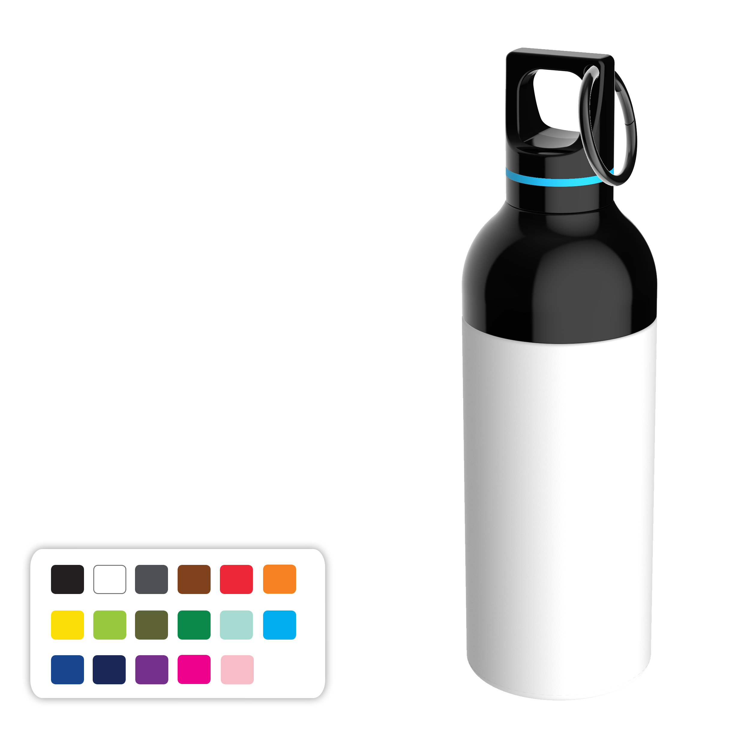 Trinkflasche RETUMBLER-DUIX STEEL, Schwarz