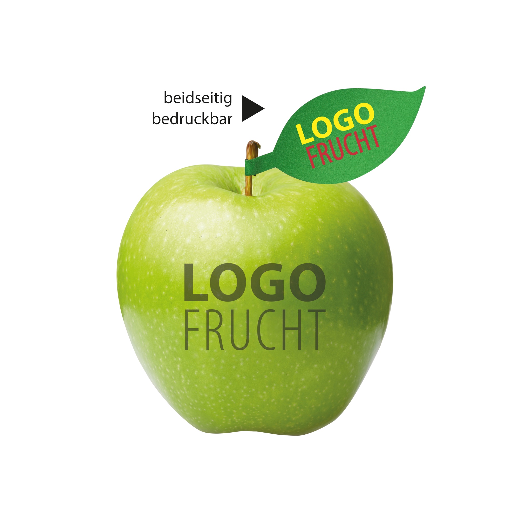 LogoFrucht Apfel grün - Blackberry + Apfelblatt