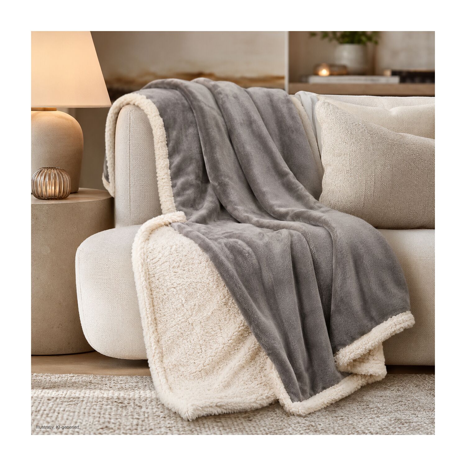 Kuscheldecke Sherpa - 150 x 200 cm, 430 g/m²
