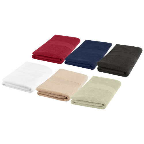 Evelyn 450 g/m² Baumwollhandtuch 100 x 180 cm, hellgrau