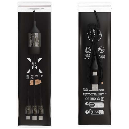 SCX.design C50 100 W/5 A 5-in-1 Schnellladekabel mit Digitalanzeige