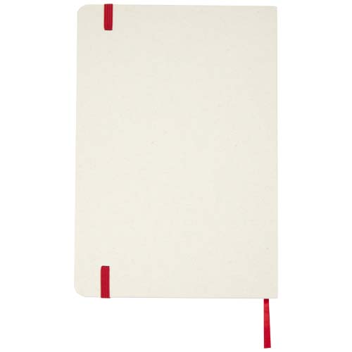 Bass A5 recyceltes Notizbuch, liniert, rot