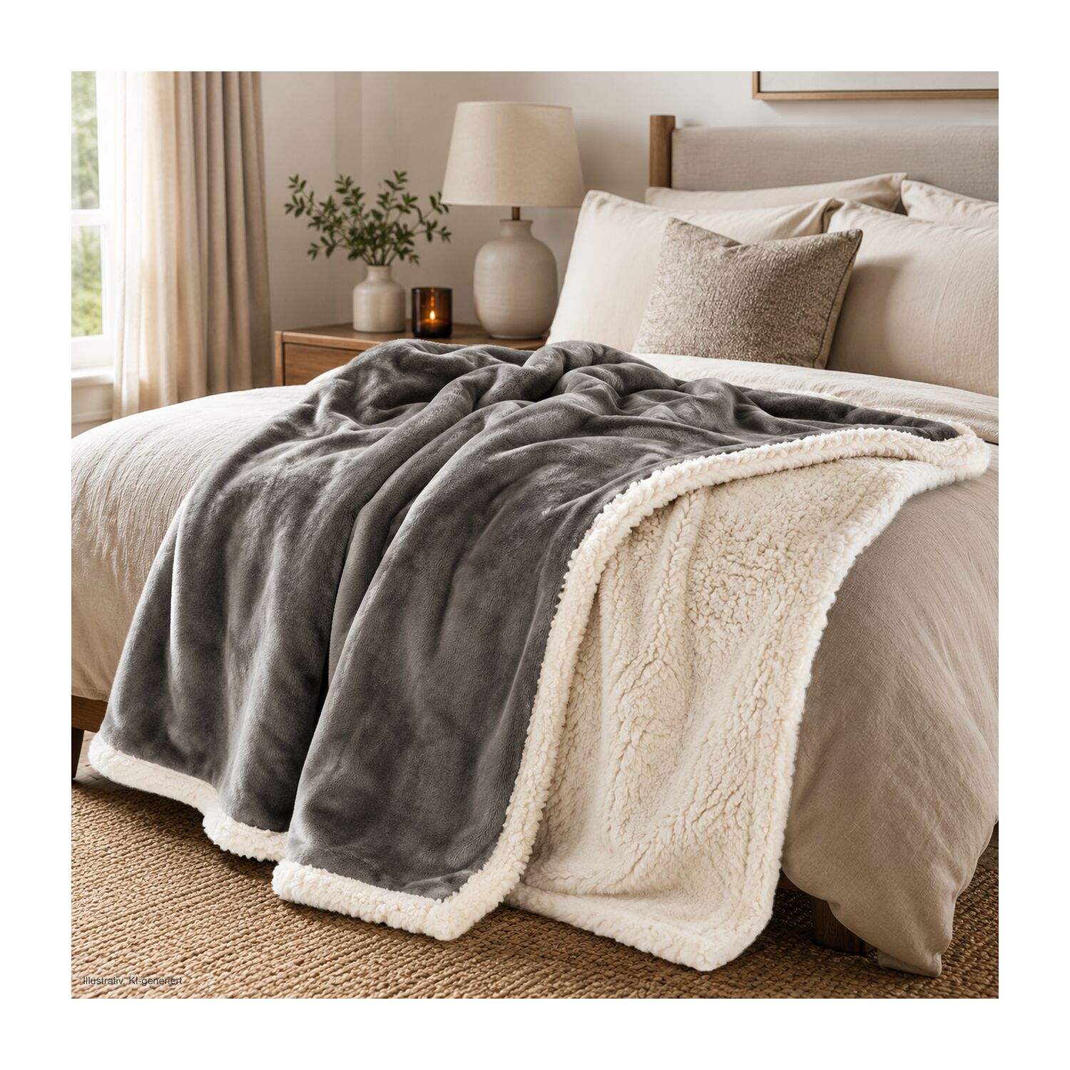 Kuscheldecke Sherpa - 150 x 200 cm, 430 g/m²