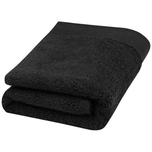Nora 550 g/m² Baumwollhandtuch 50 x 100 cm, schwarz