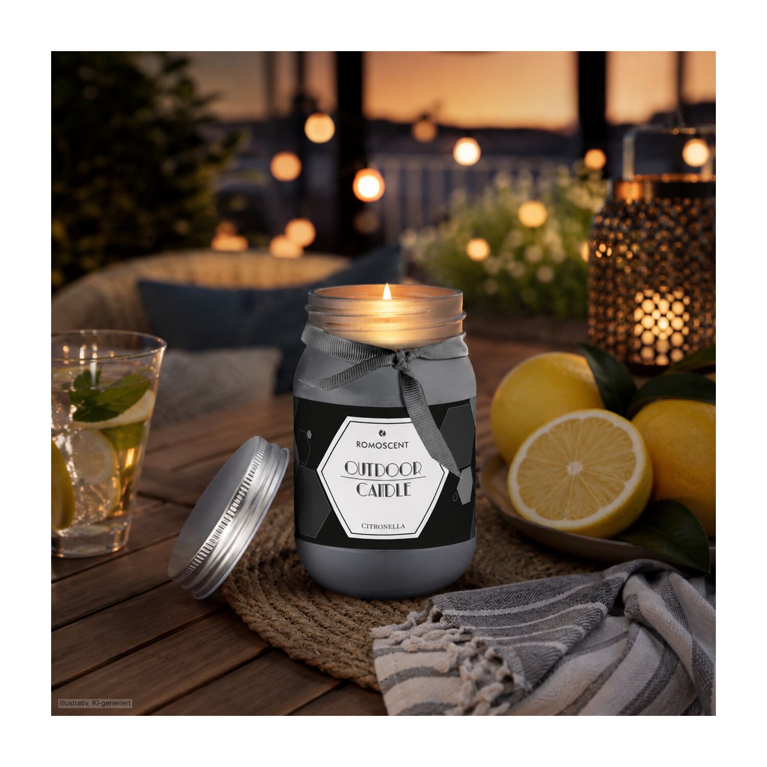 ROMOSCENT® Aromakerze Outdoor