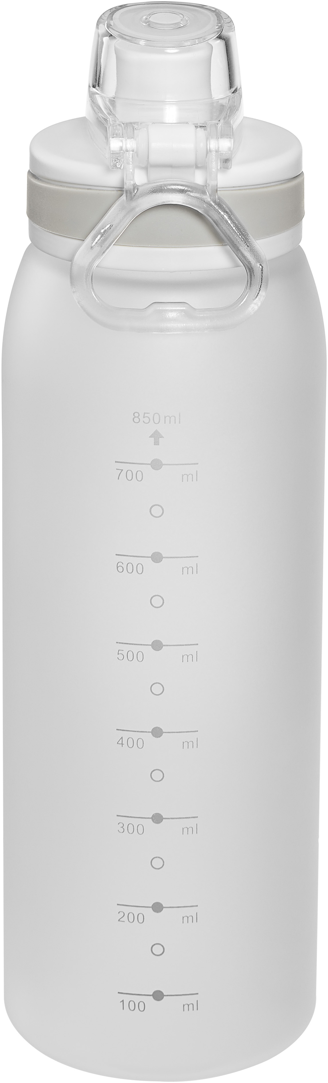 AQUA Stylische Tritantrinkflasche 900ml mit Trinkskala und Siebeinsatz