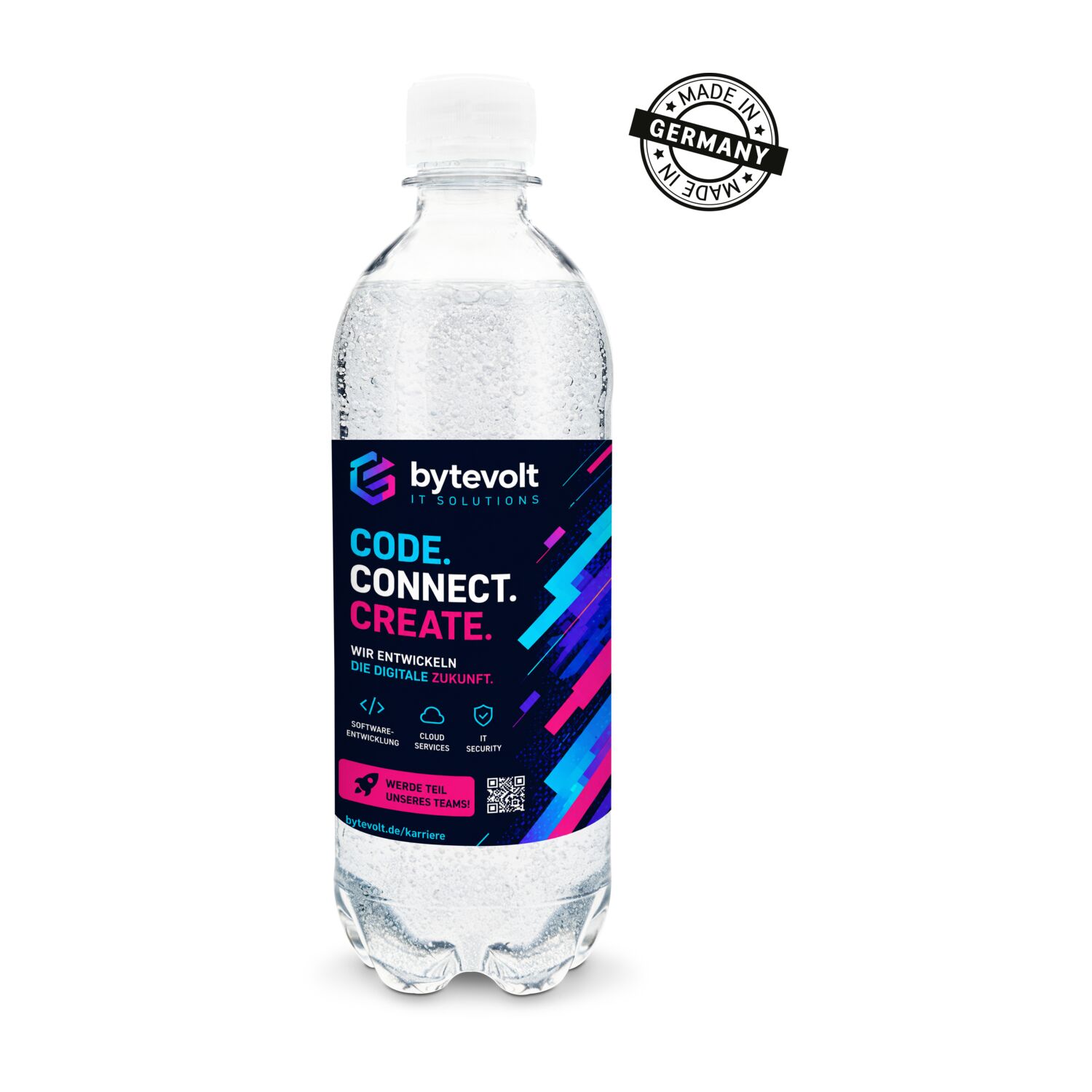 500 ml PromoWater - Mineralwasser - Papier-Etikett
