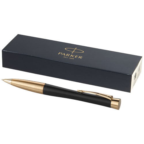 Parker Urban Kugelschreiber (blaue Mine), schwarz, gold