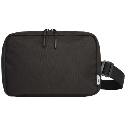 Roam GRS recycelte modulare Kulturtasche, schwarz