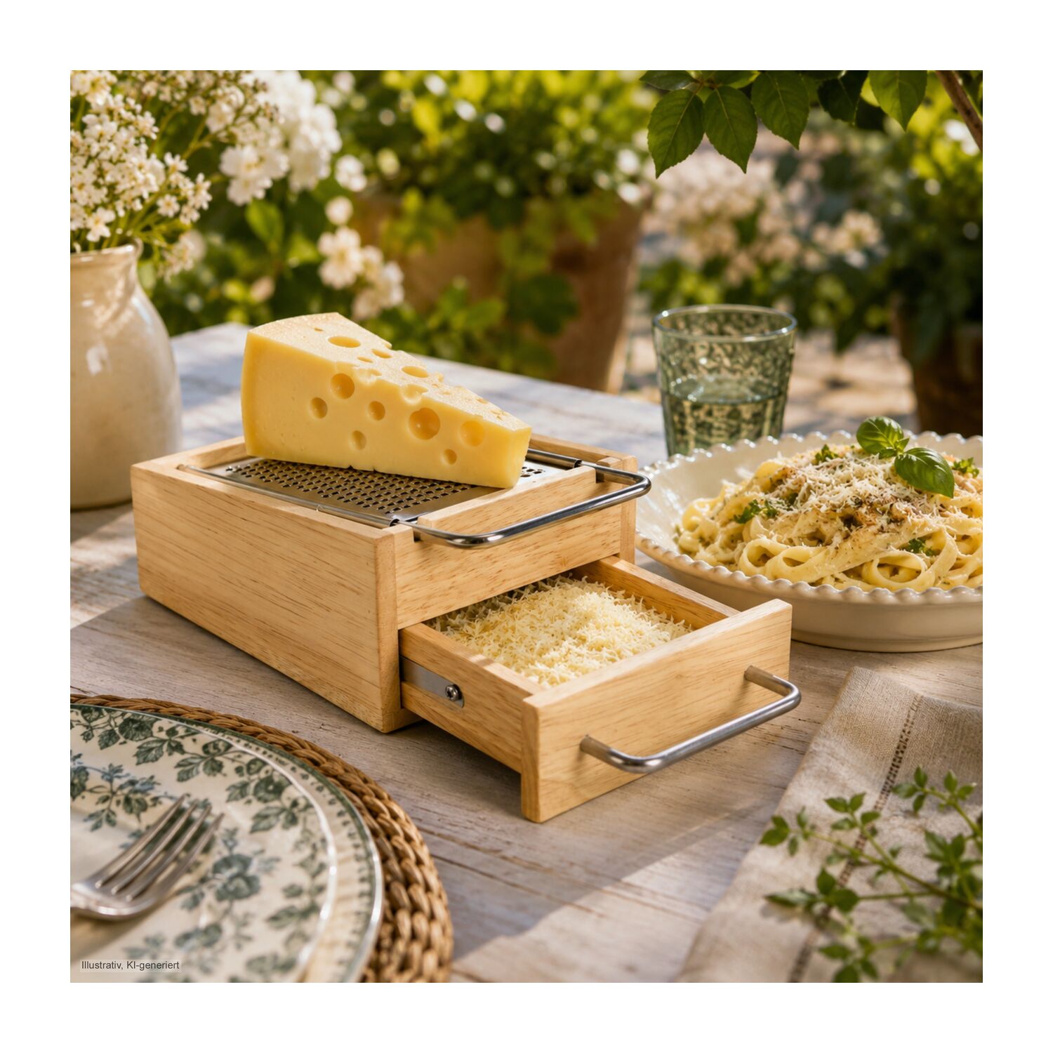 Geschenkset / Präsenteset: Die Parmesanreibe