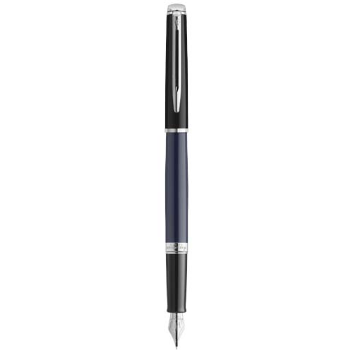 Waterman Hemisphere Color-Block Füllfederhalter mit Palladiumbeschichtung (blaue Mine), blau, schwarz