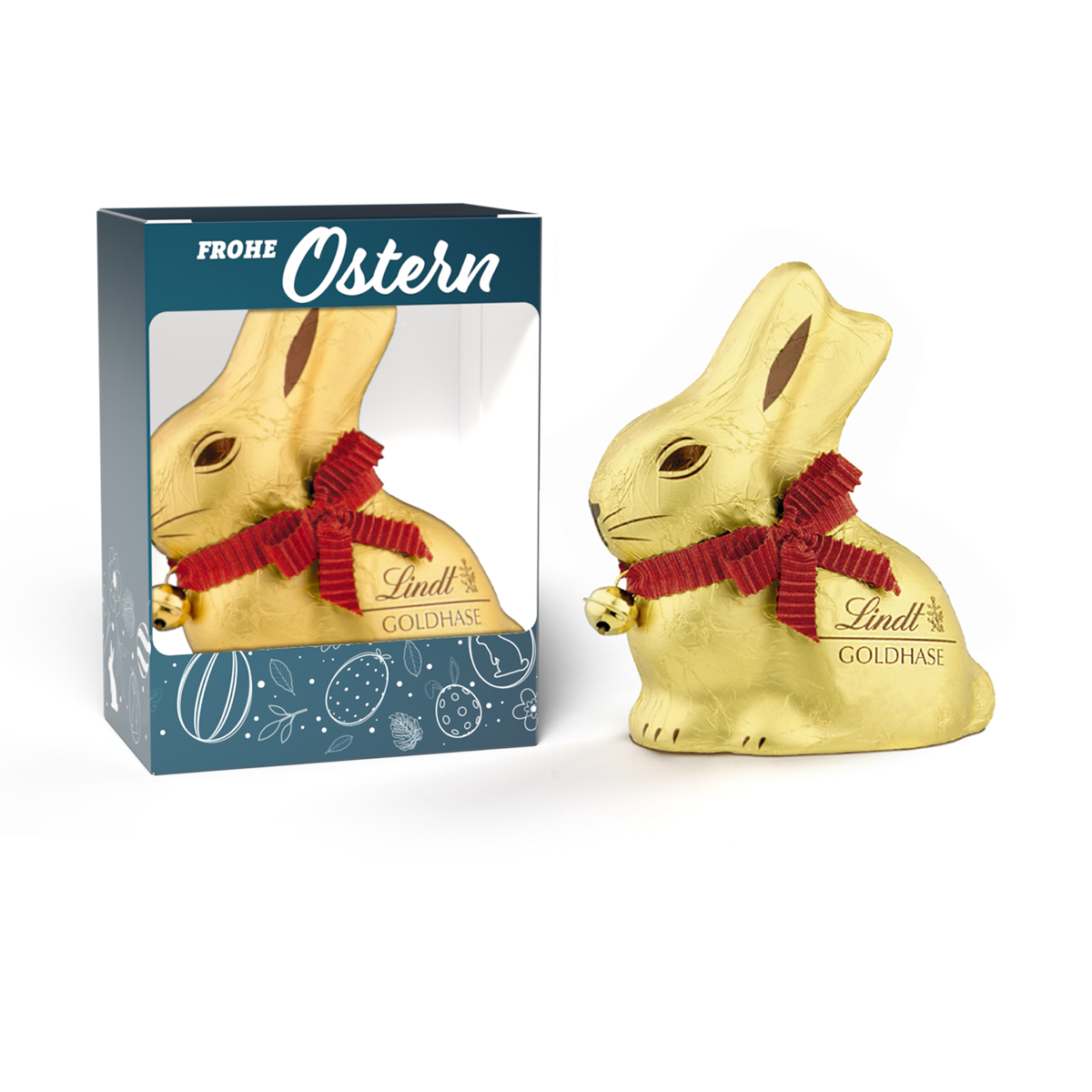 Lindt Goldhase 50 g in Vollkartonage | 50 g | 4c Euroskala