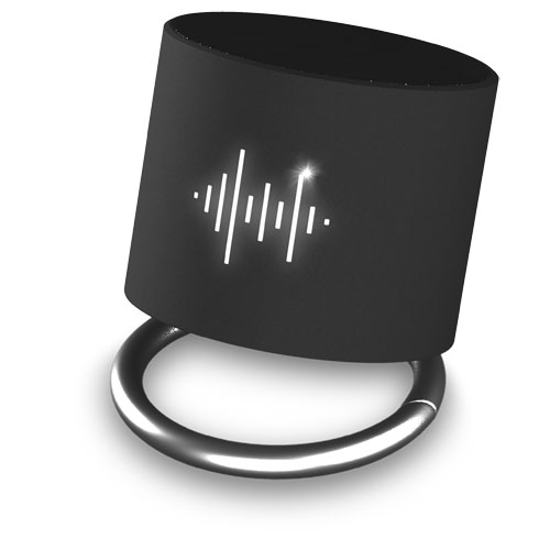 SCX.design S26 Lautsprecher Ring mit Leuchtlogo, schwarz