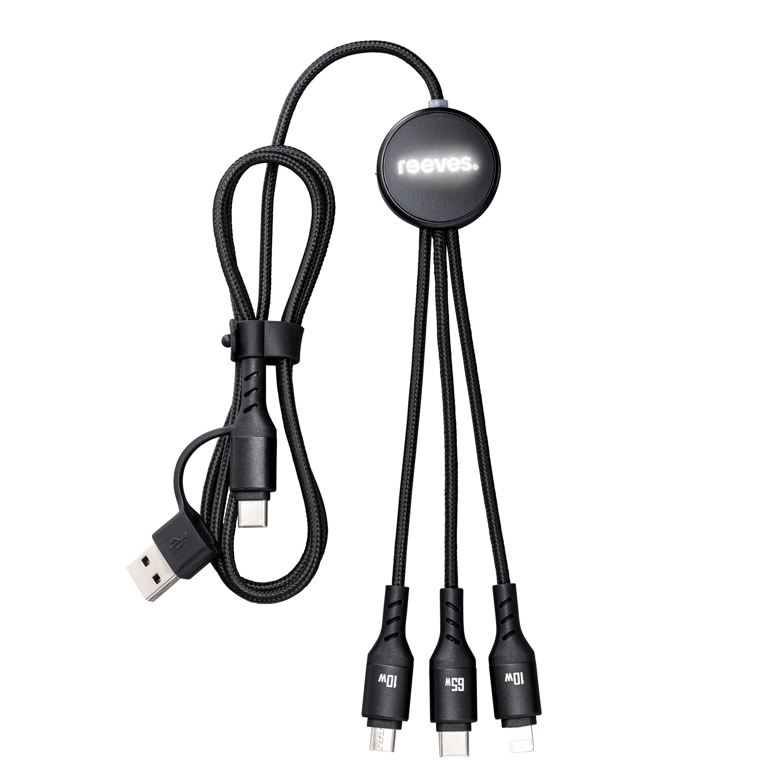 6-in-1 Ladekabel mit Beleuchtung REEVES-PUHALANI LONG 