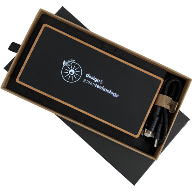 SCX.design P32 Solar-Powerbank 10.000 mAh mit Leuchtlogo