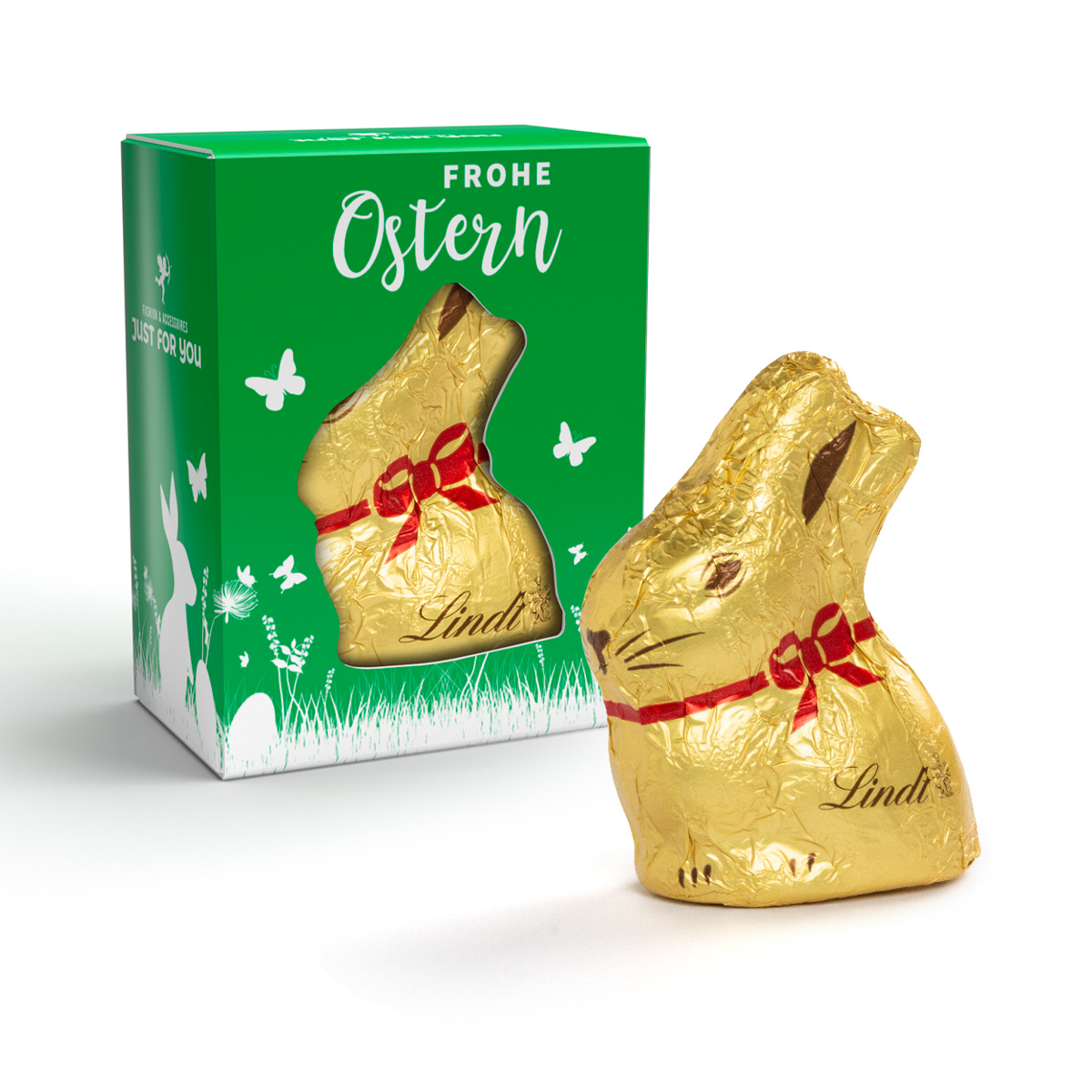 Lindt Mini Goldhase in Werbekartonage | 10 g | 4c Euroskala