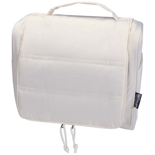 Puffer GRS recycelte aufhängbare Kulturtasche 8L, sandstone