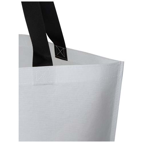 Duo GRS recycelte doppellaminierte Tragetasche Oversize 30L, weiss