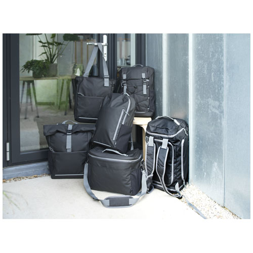 Aqua wasserabweisende 14" Laptop-Tragetasche aus GRS Recyclingmaterial 14 L