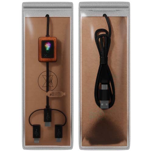 SCX.design C46 5-in-1 CarPlay-Kabel mit Leuchtlogo