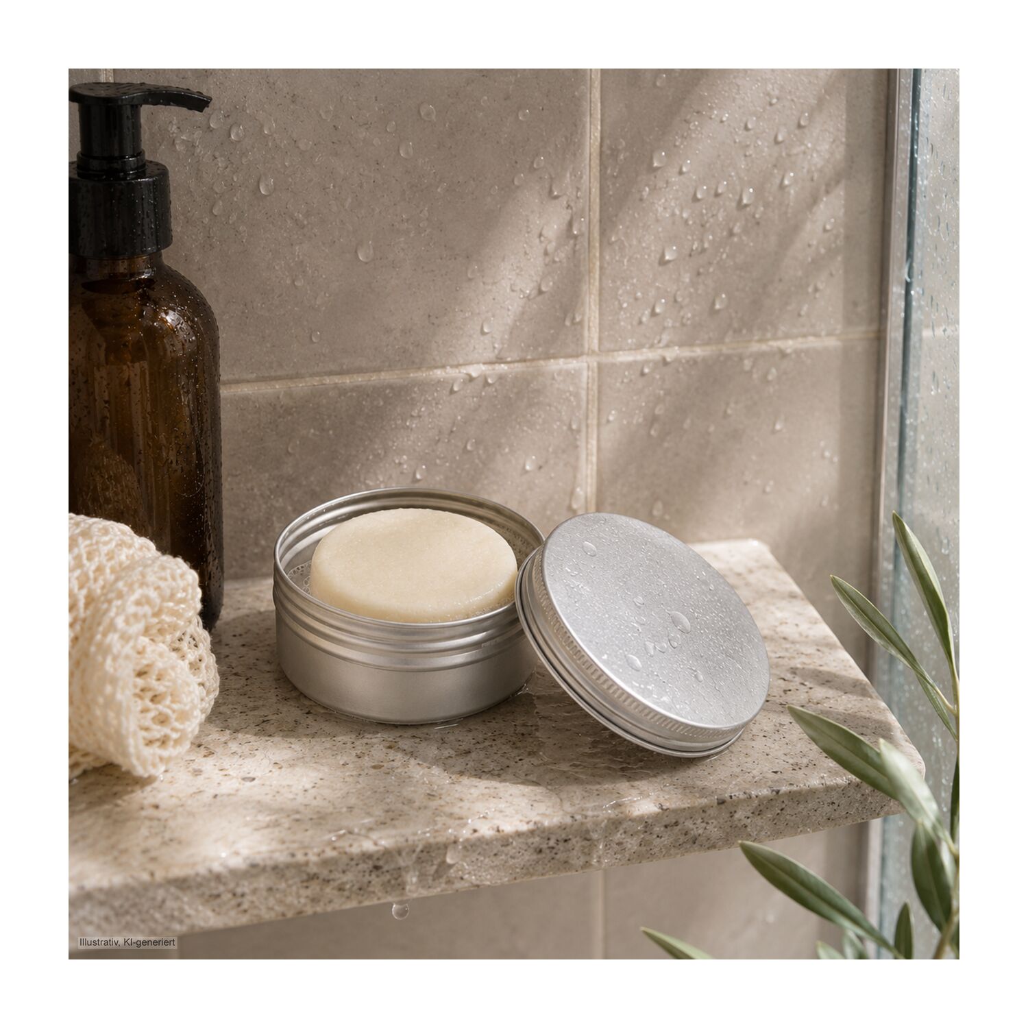 Festes Shampoo Zitrone-Minze - Frohe Ostern