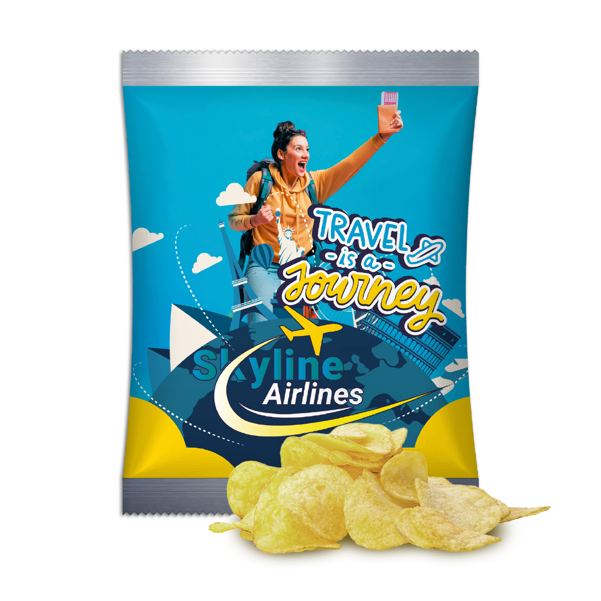 Jo Chips im Werbetütchen