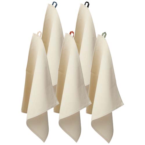 Alora 200 g/m² Küchenhandtuch aus recycelter Baumwolle, oatmeal