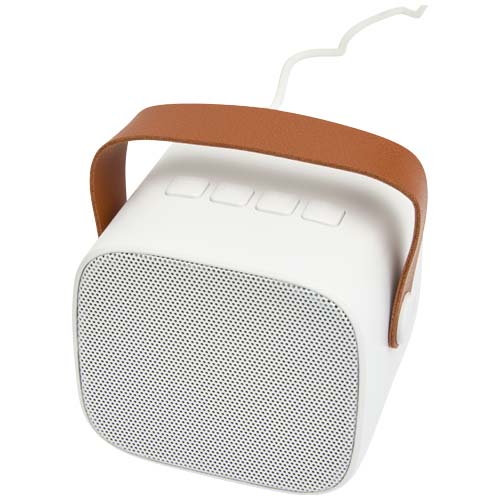 Diya 3W kabelloser Lautsprecher aus recyceltem Kunststoff, weiss